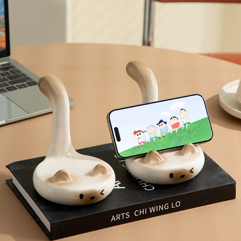 暹罗猫手机支架创意可爱卡通手机支架办公室桌面平板懒人追剧神器