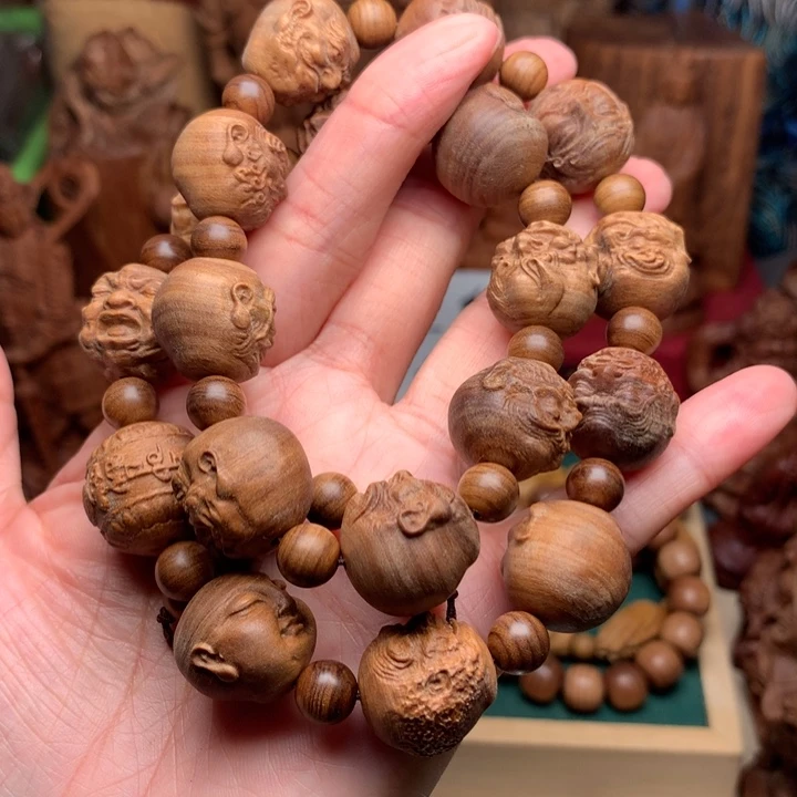 檀香木手串/手链老山檀18罗汉沉水福利