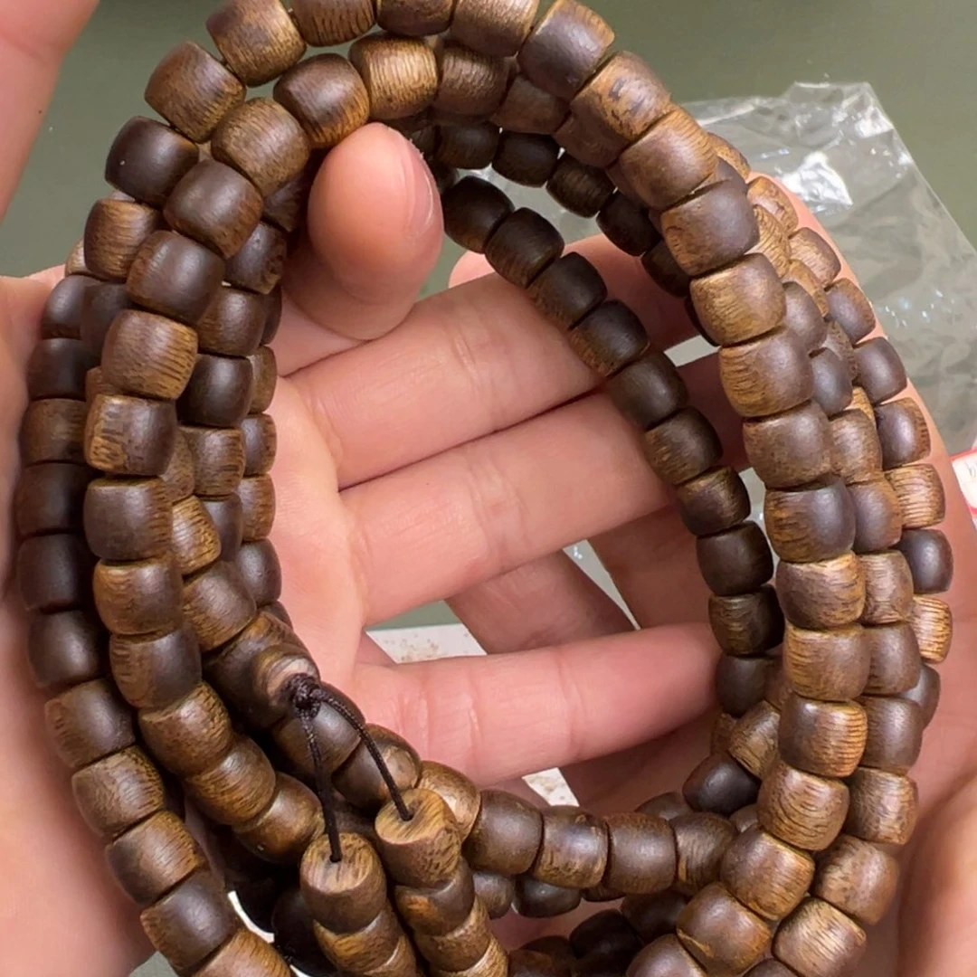 沉香手串海南流油王鼓珠多圈多样性发一08/28g
