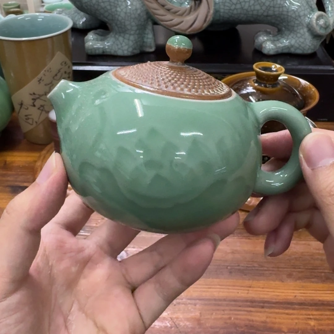 龙泉青瓷茶具微瑕7633