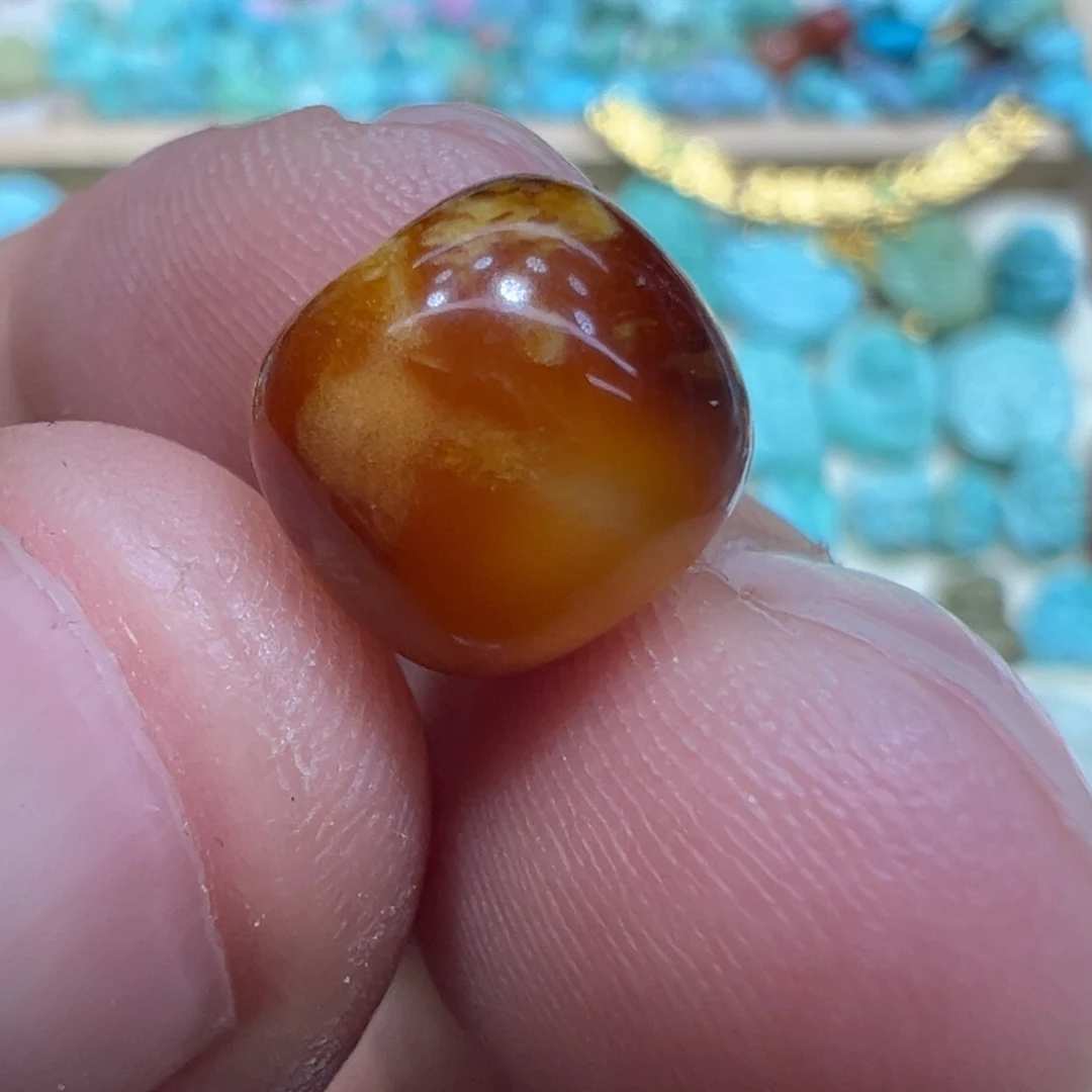 琥珀未镶嵌颈饰尺寸10.3