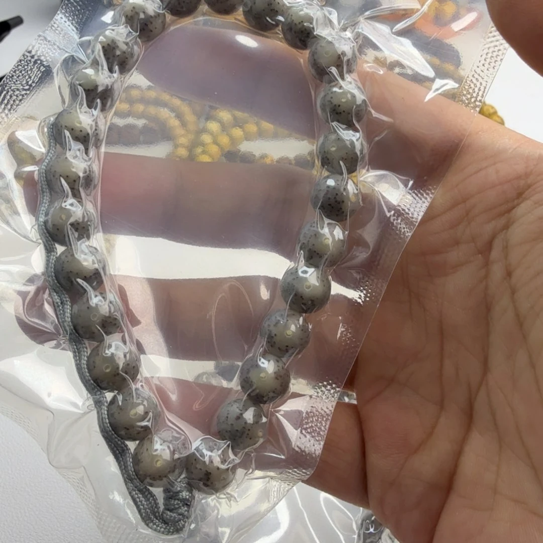 星月菩提手串阿*家圆珠超冰手持10