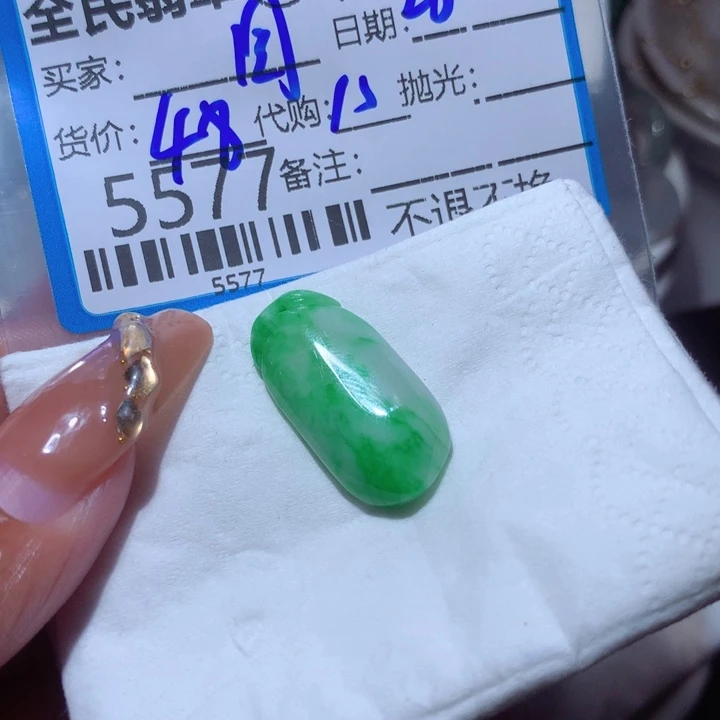 翡翠颈饰未镶嵌圆***宝