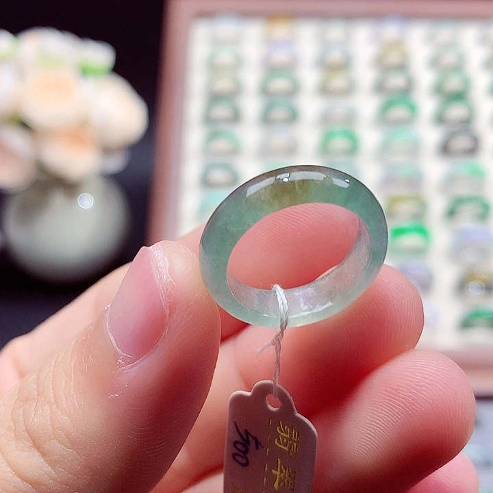 翡翠未镶嵌戒指12号