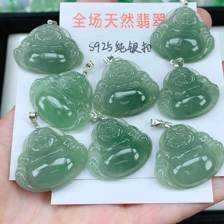 翡翠挂件银S925镶嵌多样性发其1