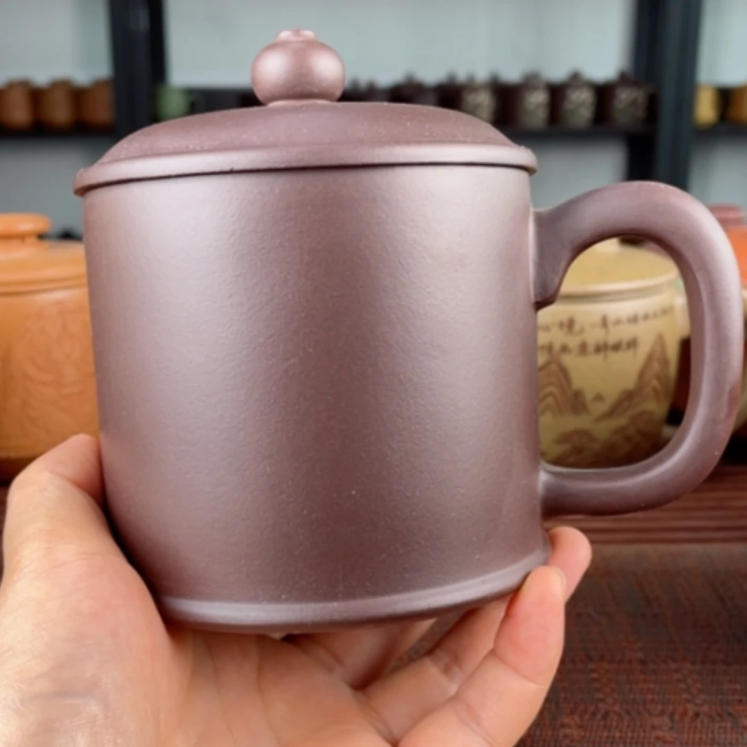 【闪购商品】茶杯紫砂宜兴原矿紫砂盖杯微瑕