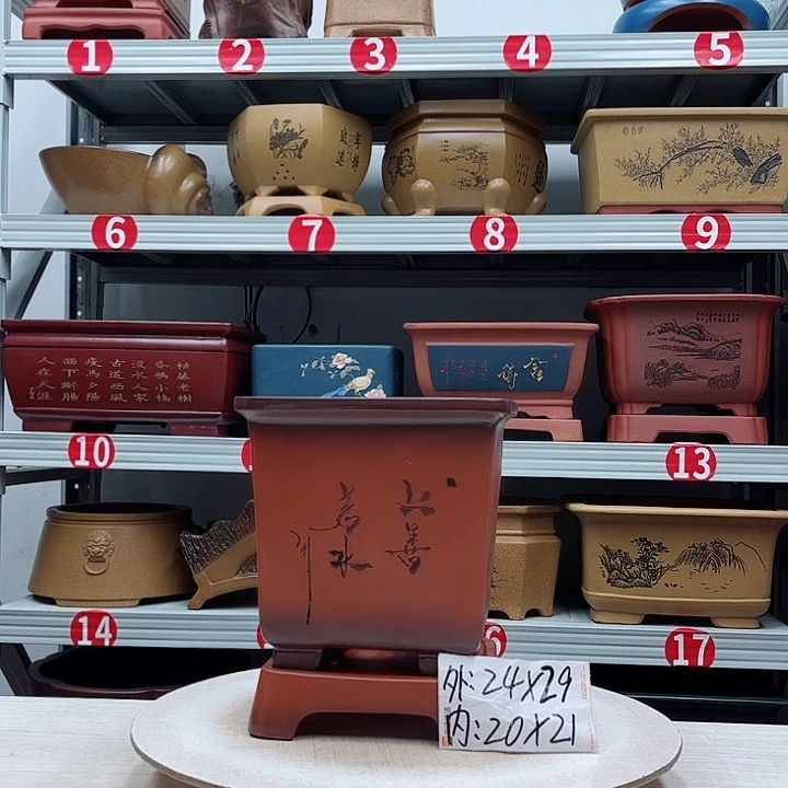 紫砂花盆紫砂花盆