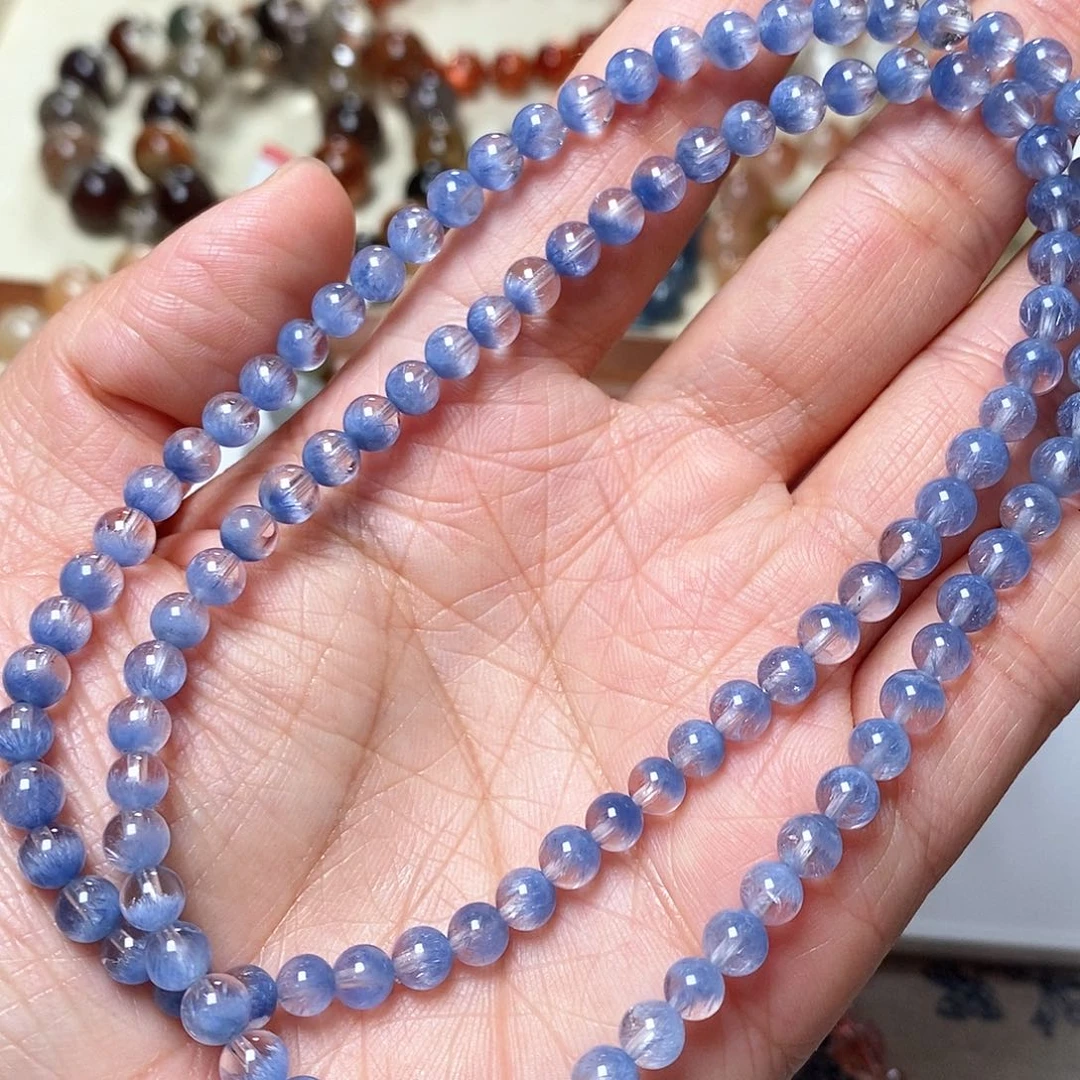 未镶嵌手链水晶蓝线石