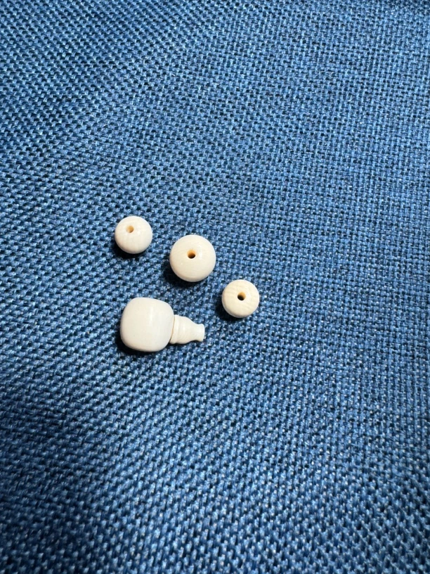 猛犸牙三通顶珠配珠一套