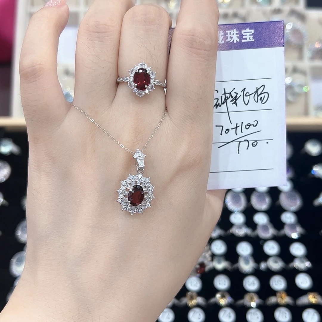 神***扬紫晶戒指银S925镶嵌