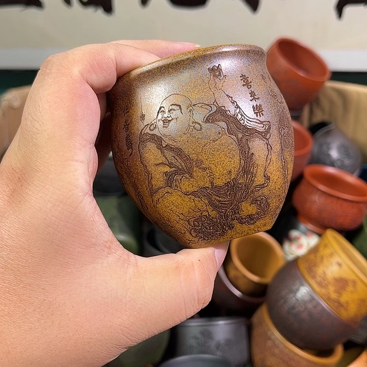 茶杯紫砂全手工紫砂主人杯