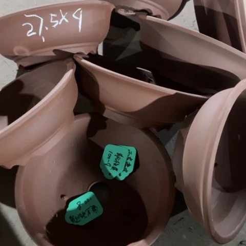 紫砂花盆100-8。27.5-9