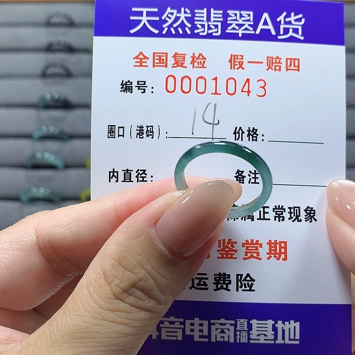 未镶嵌戒圈翡翠1043