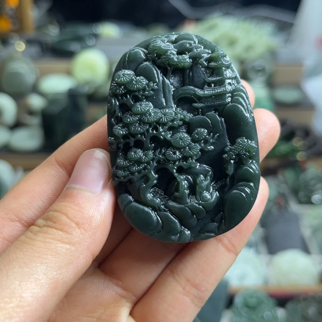 和田玉未镶嵌颈饰