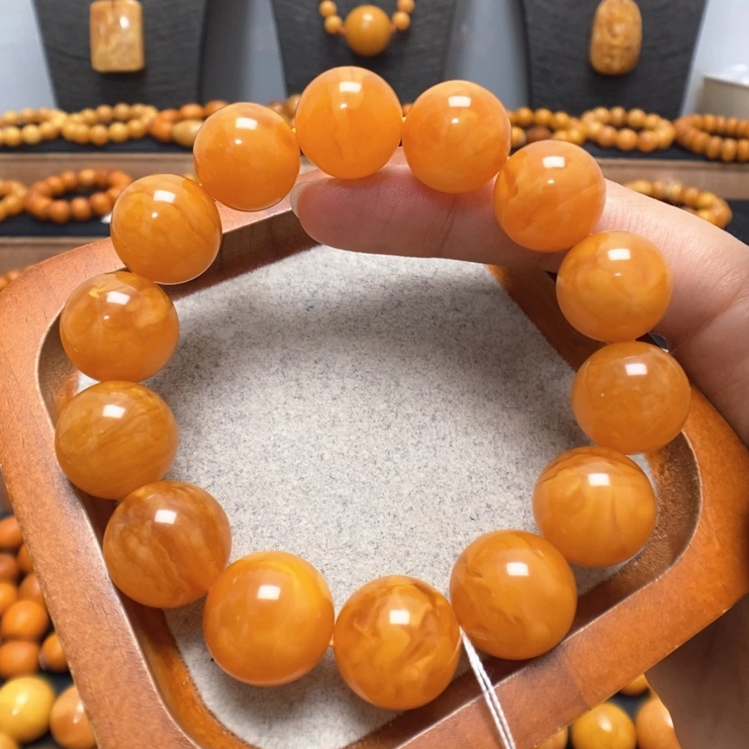 蜜蜡未镶嵌手链蜜蜡