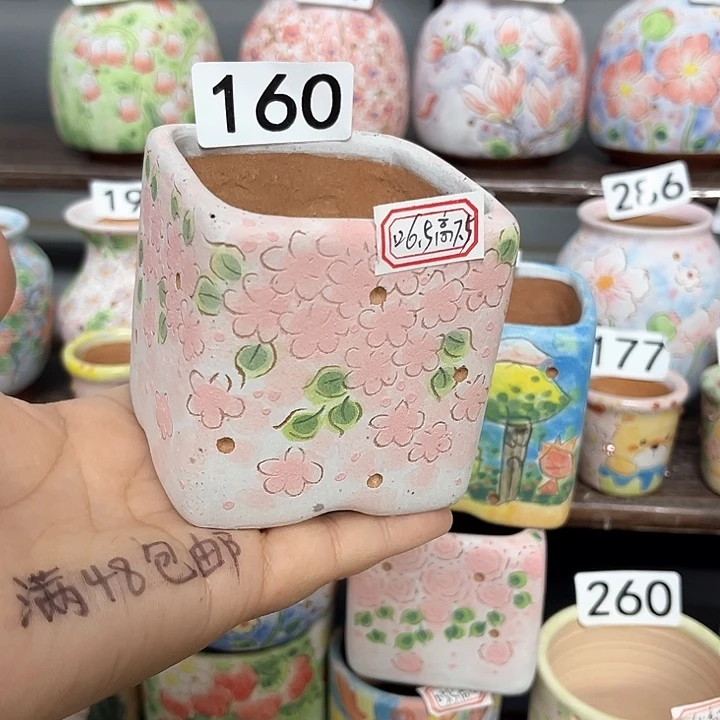 瑕疵手工制作多肉花盆