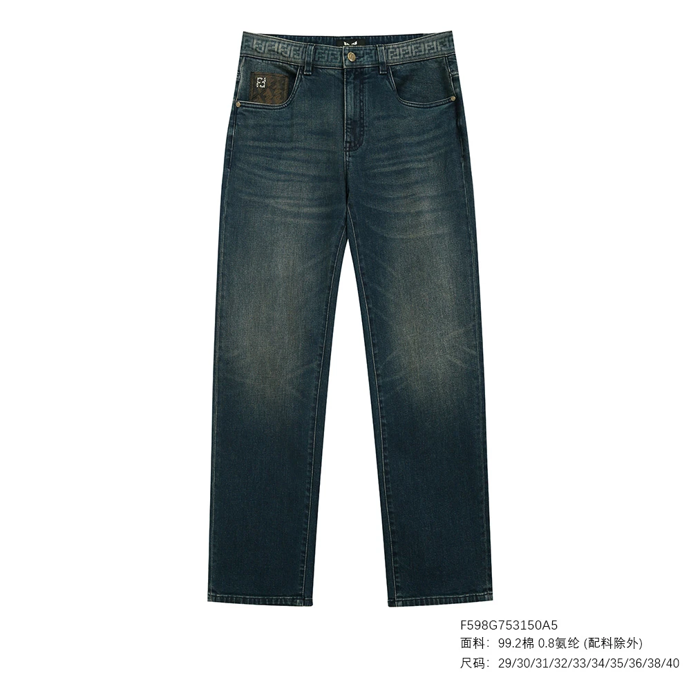 FENDILOR小怪兽25年秋冬款男士牛仔裤 F598G753150A
