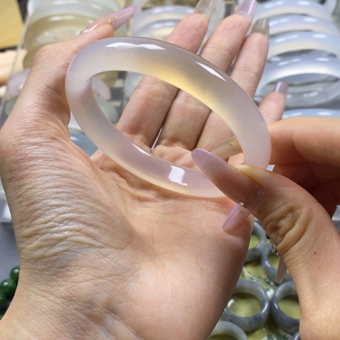 把件未镶嵌玛瑙/玉髓白月光荔枝冻带糖心 58/59 卡11