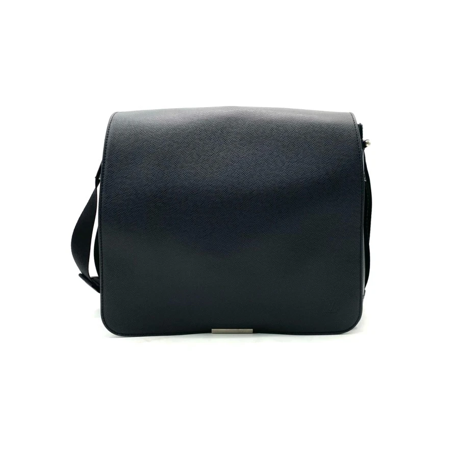 95新 LouisVuitton/路易威登  全皮十字纹翻盖邮差斜挎包 尺34/28