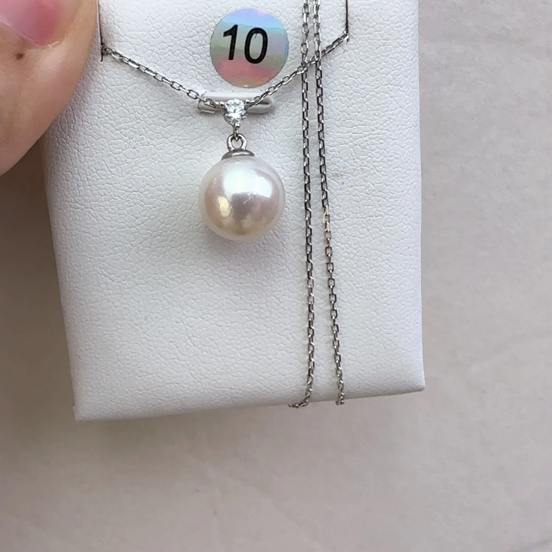 颈饰银S925镶嵌淡水珍珠