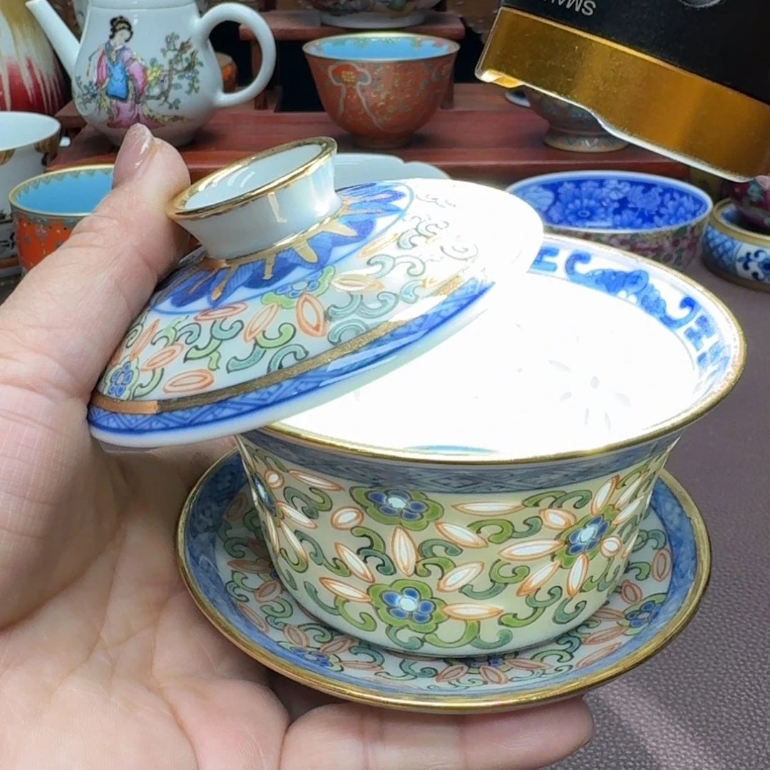 瓷片景德镇仿古手工制作精品展示