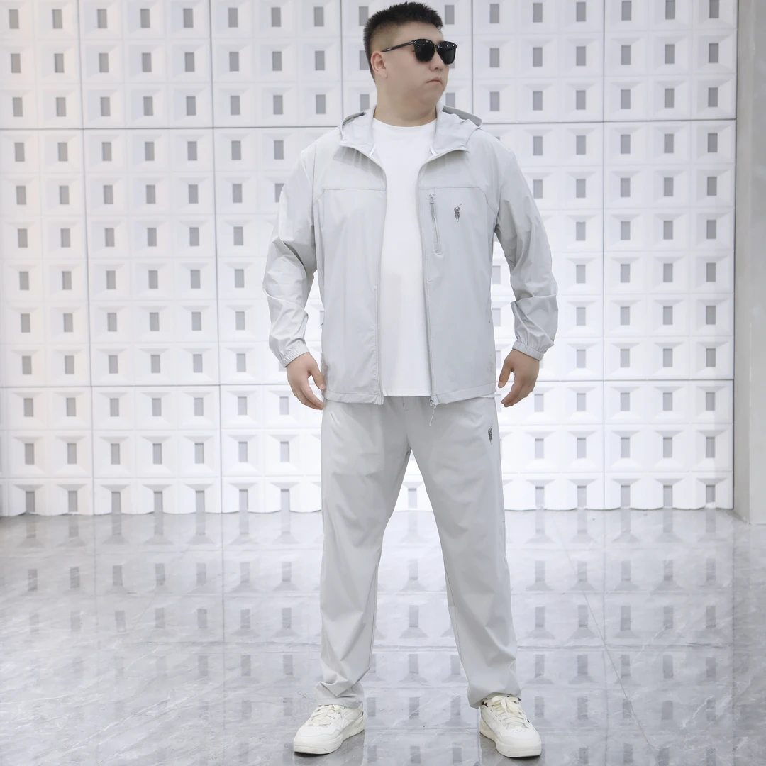 胖哥文大码男装夏季套装2540