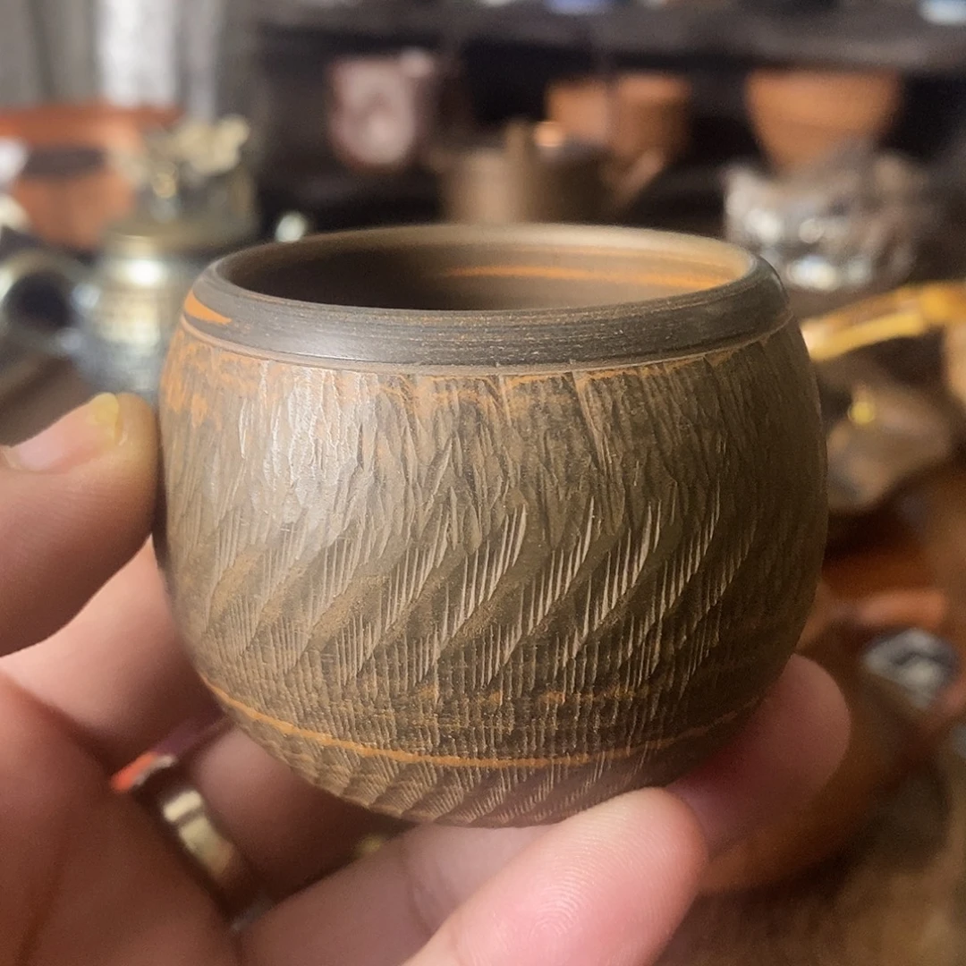 手工制作泥兴陶主人杯