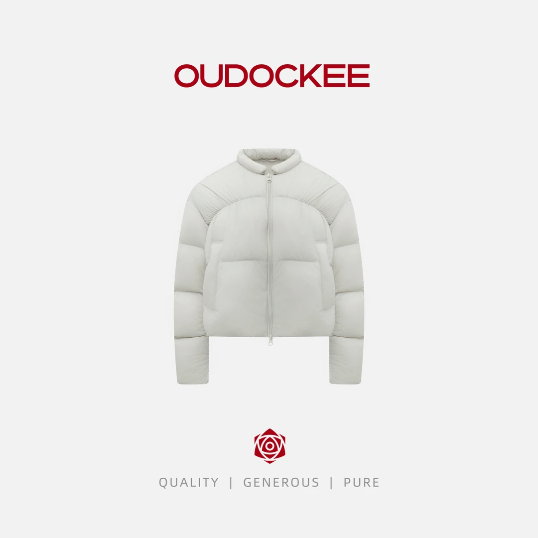 OUDOCKEE 鸥鸥【南瓜羽绒】韩系立领设计感洋气短版羽绒服 62008