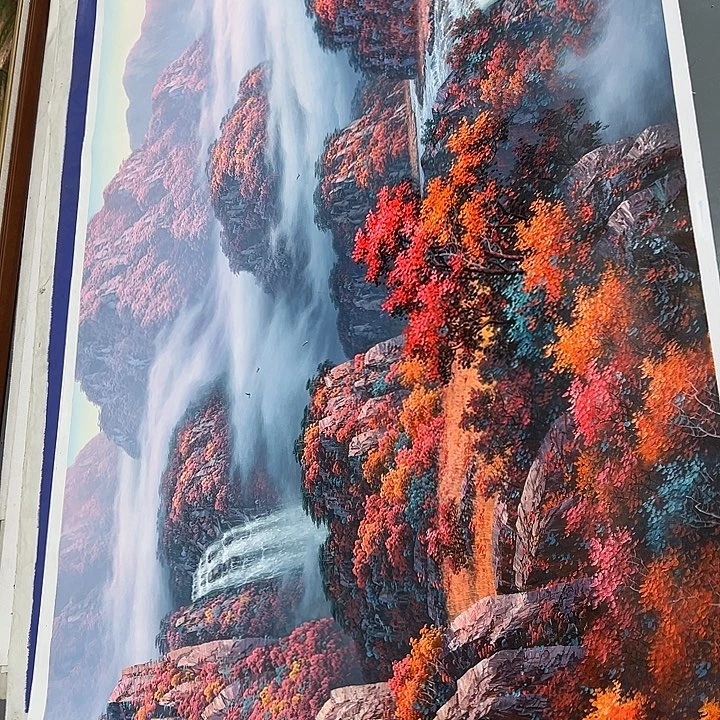 油画恭喜之一仔仔细细