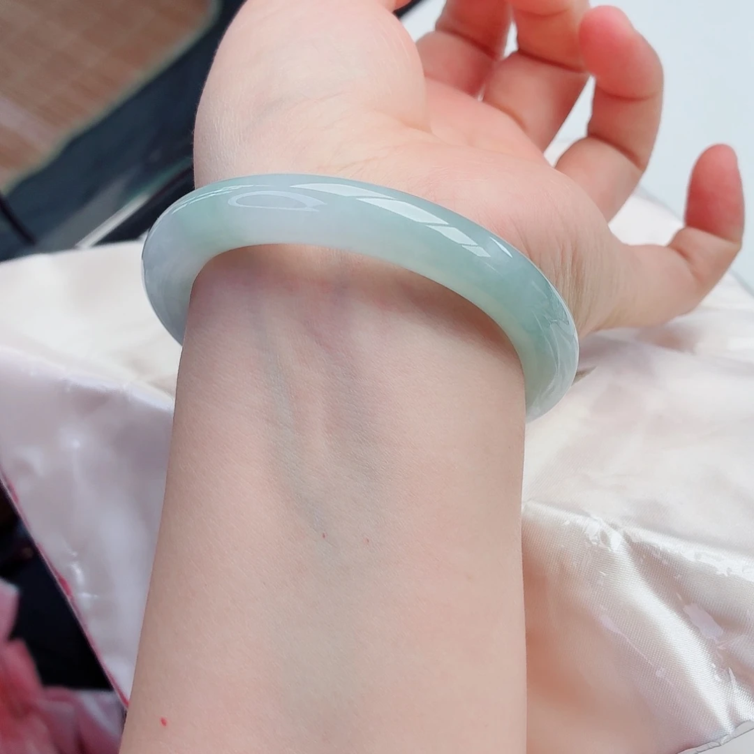 翡翠未镶嵌手镯11号-57圈口