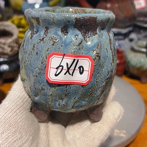 粗陶花盆手工花盆制作