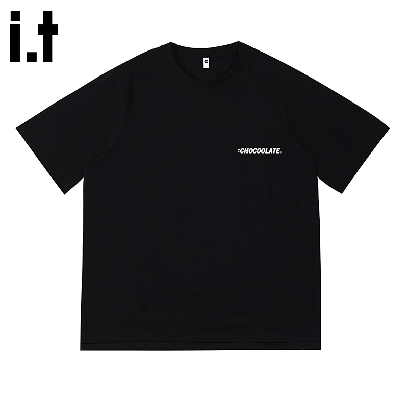 i.t:CHOCOOLATE男士简约休闲短袖2025年夏季薄款圆领宽松休闲t恤