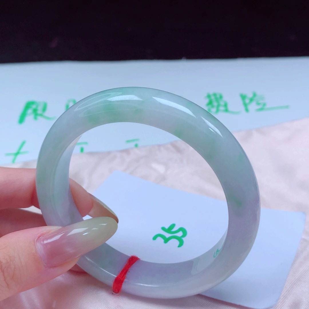 未镶嵌手镯翡翠天然缅甸翡翠A货手镯 35号