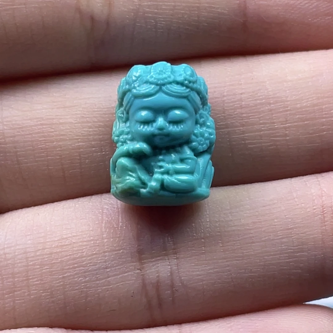 绿松石未镶嵌天然原矿绿松石雕件