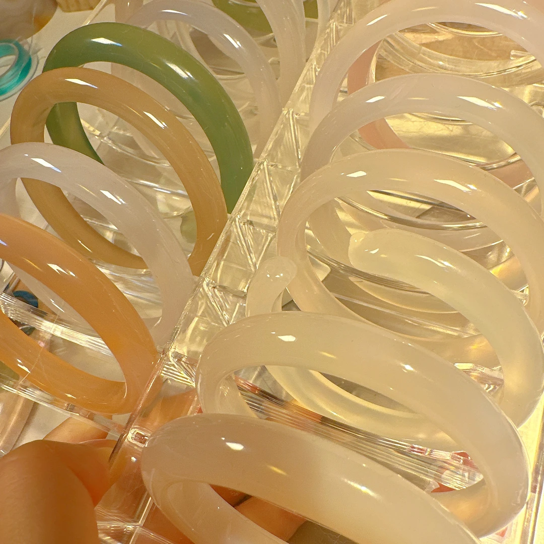 合金手镯 手工编织天然石手链