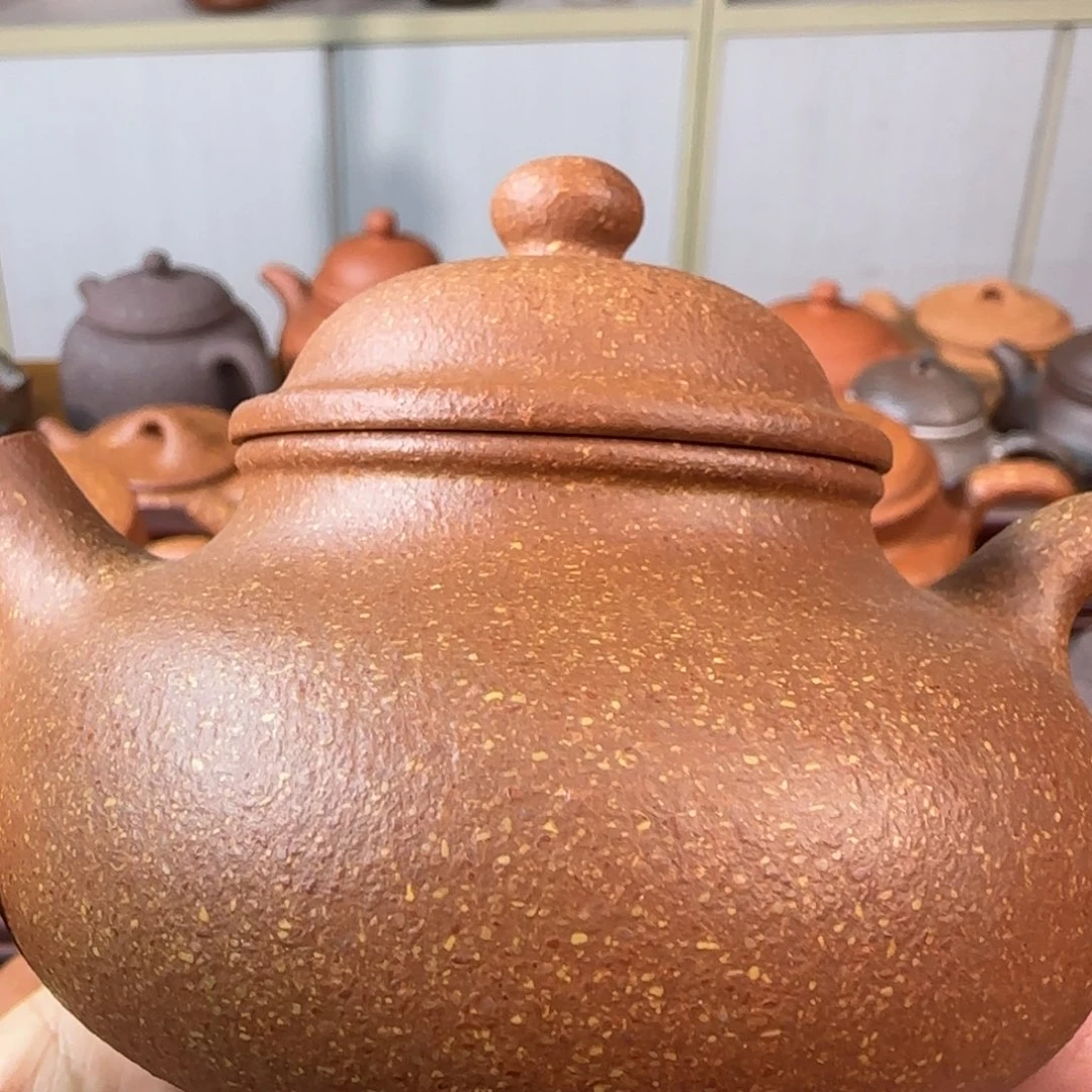 蒋***紫砂茶壶三十目红阵容天180cc