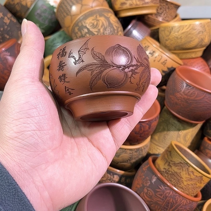 茶杯紫砂全手工紫砂主人杯