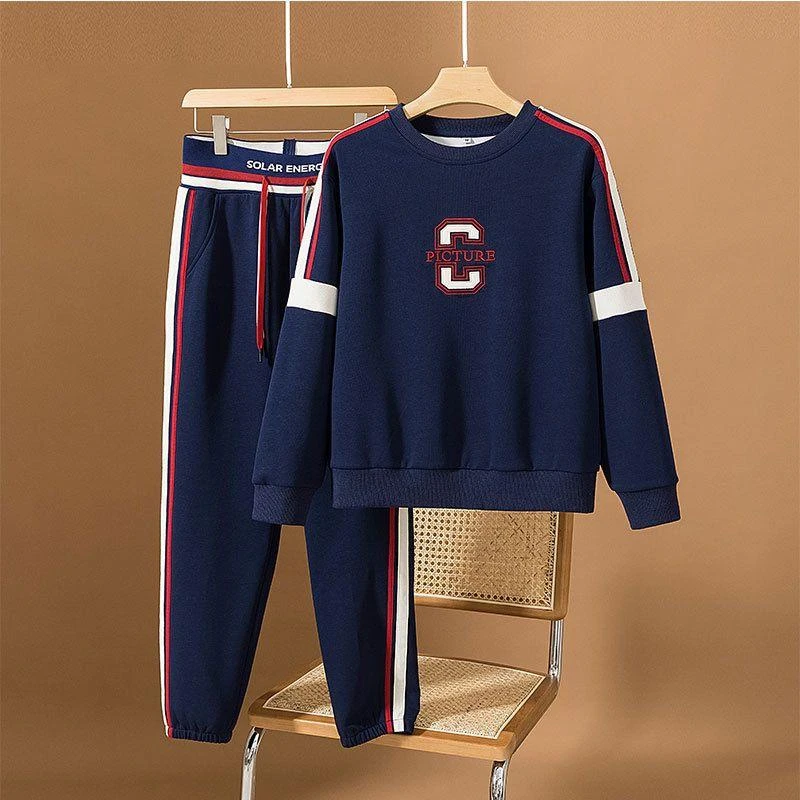 2024秋季款运动服休闲套装卫衣女时尚宽松两件套大码女装