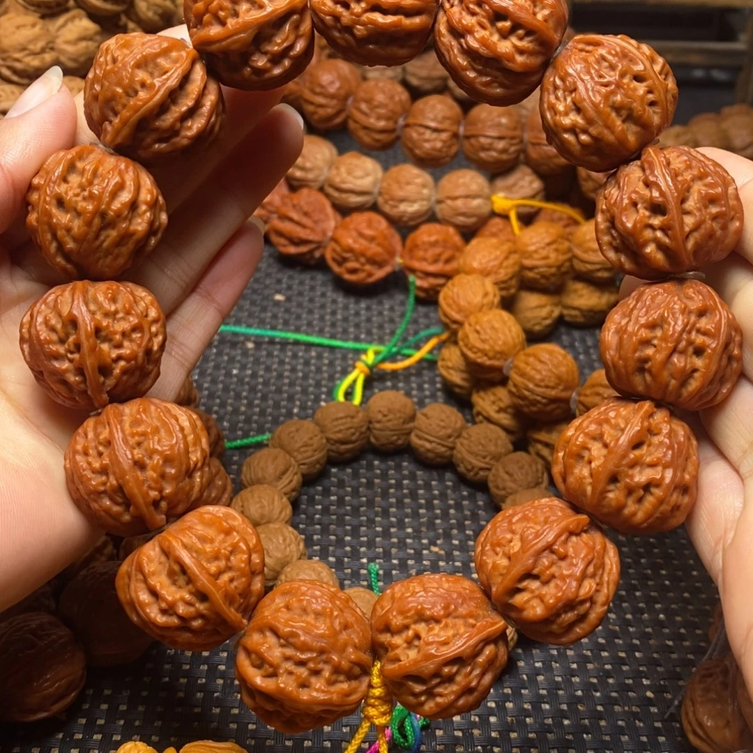 手串文玩核桃粗筋八棱手持