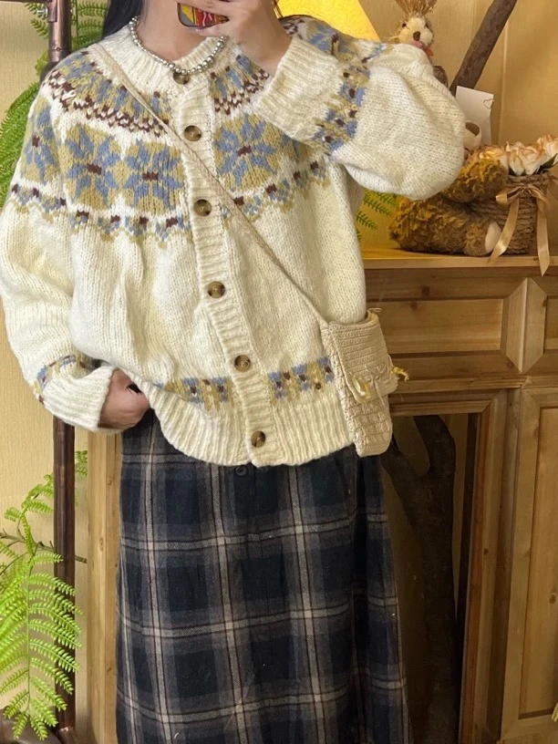 （2号链接）芯子复古屋毛衣马甲外套（直播链接）