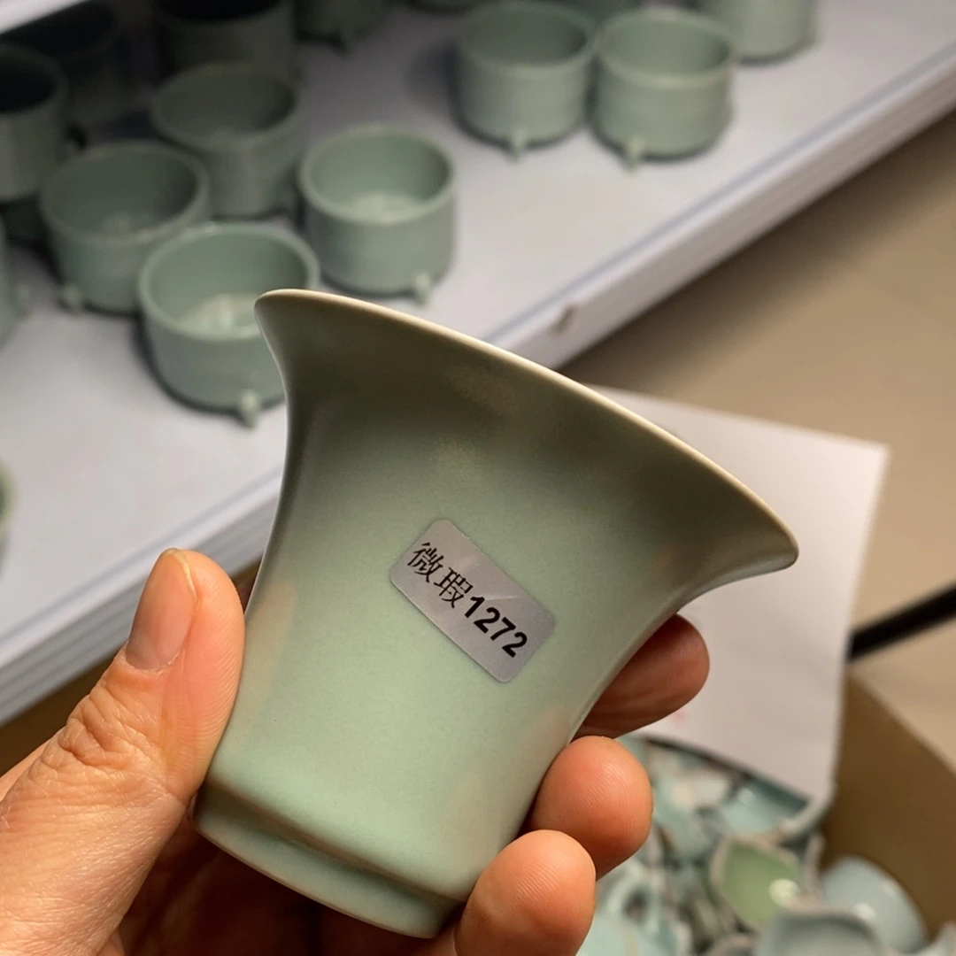 瓷片汝州原矿原釉微瑕1272