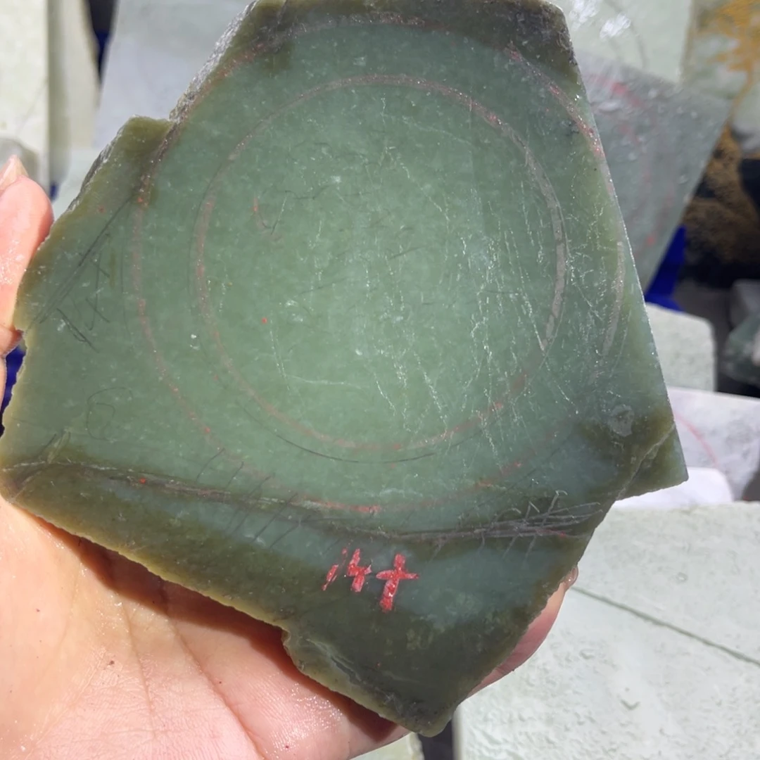 群***聚和田玉手镯未镶嵌定制手镯