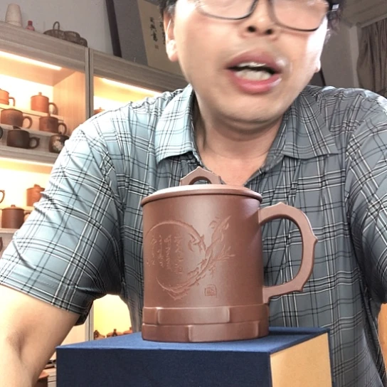 腊***月茶杯清水泥老料竹节杯容量600