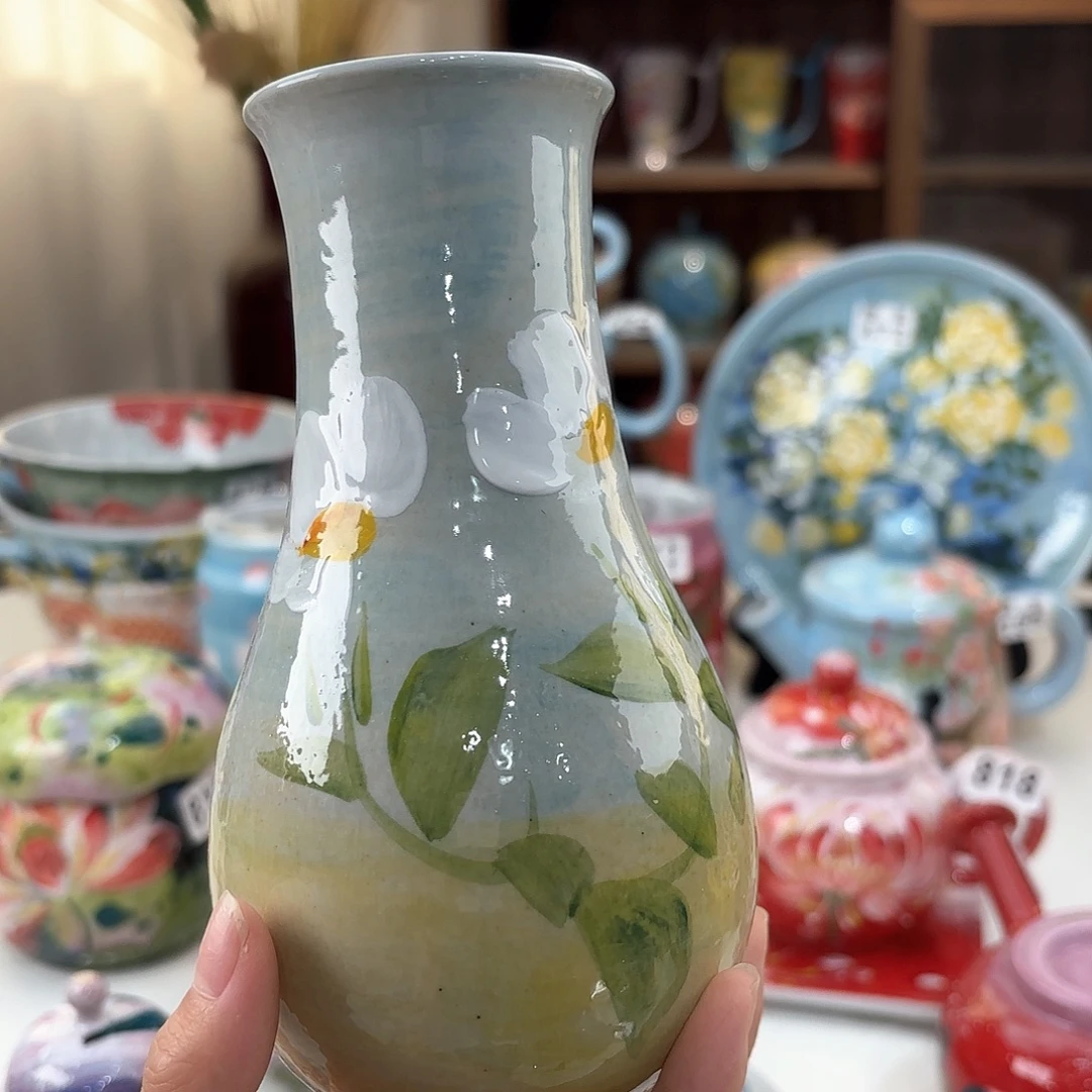 景德镇手绘高温釉下彩陶瓷茶具