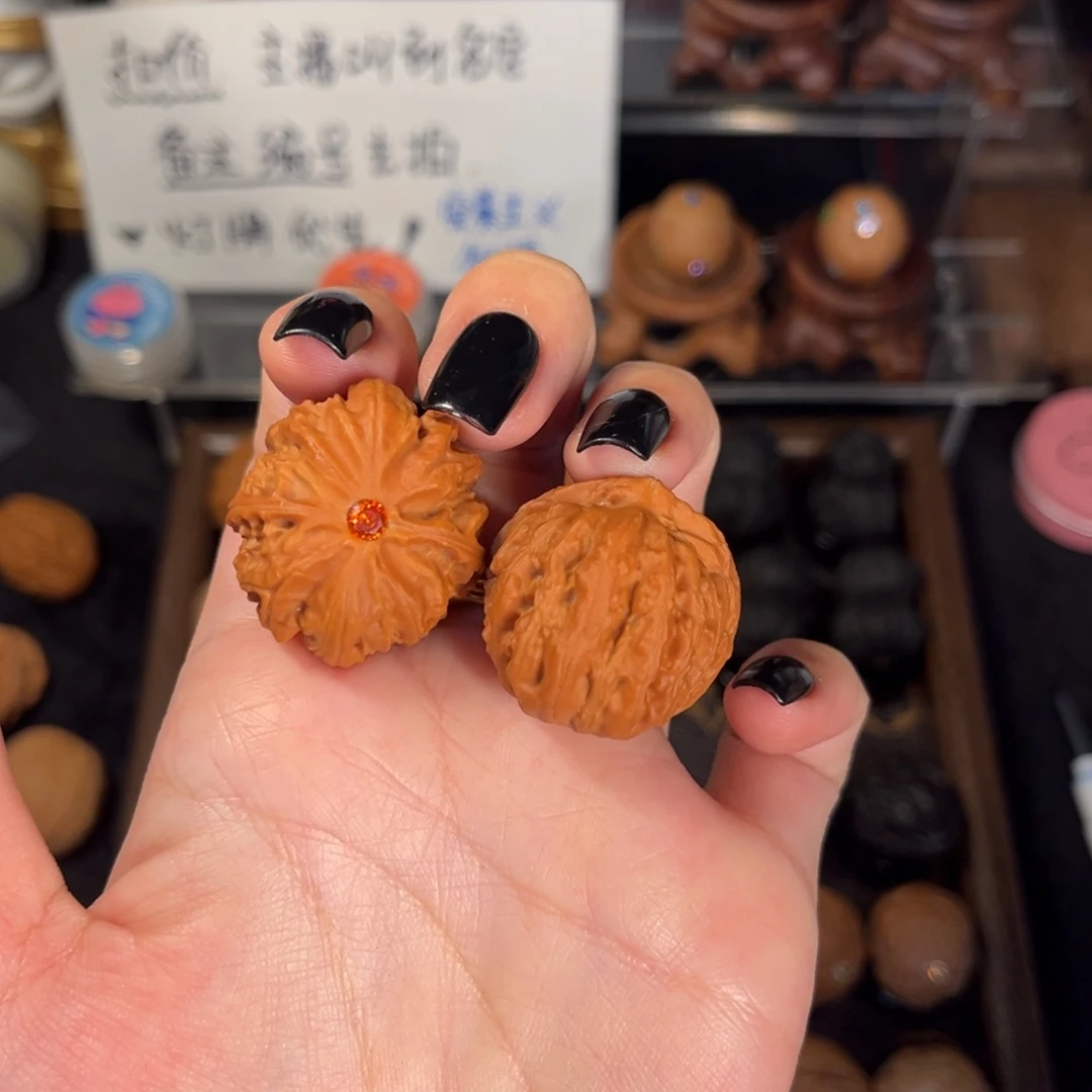 文玩核桃把件福利镶嵌款28尺小粗筋普通配对