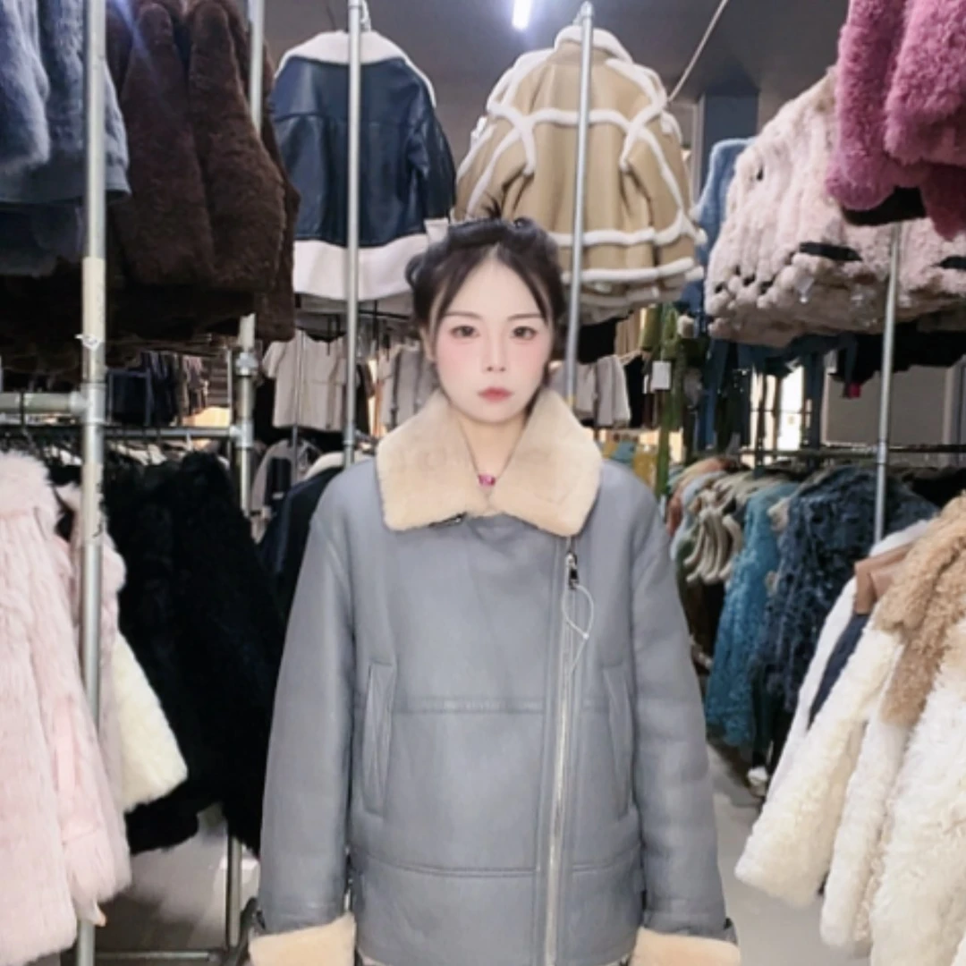 【闪购商品】真皮皮毛一体222096