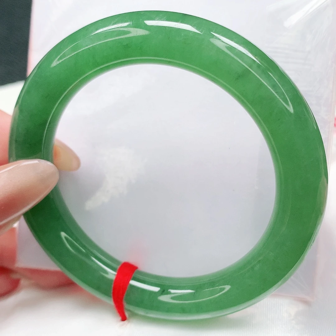 未镶嵌手镯翡翠完美啤酒瓶满绿胖圆01