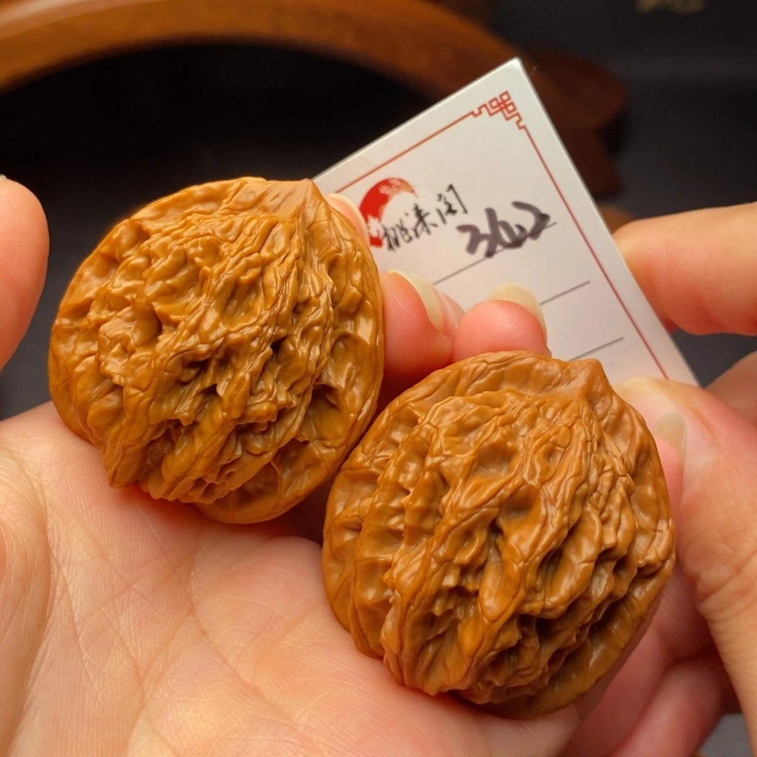 把件文玩核桃春****3342号40麦穗虎头