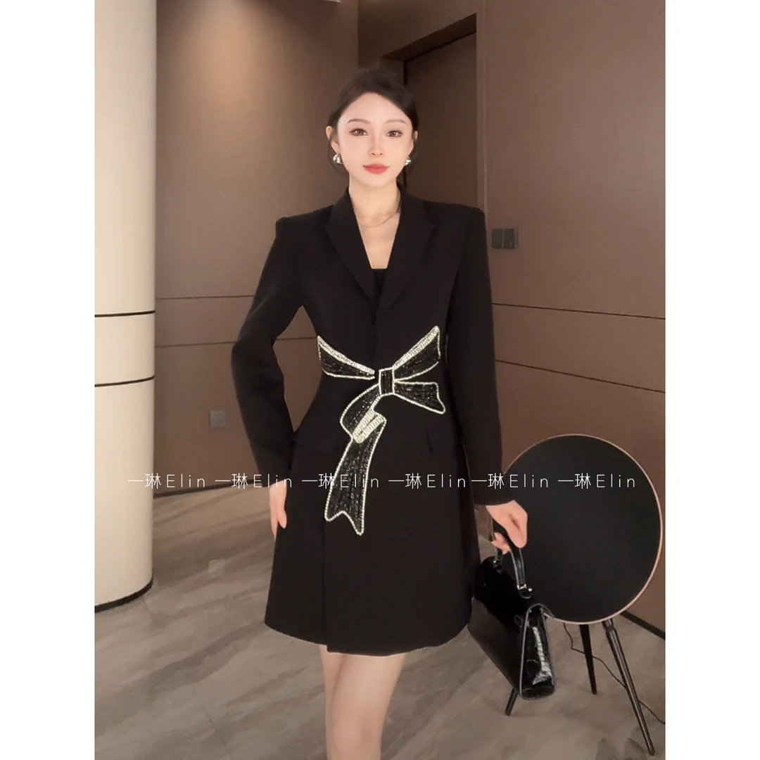 一琳Elin【财阀千金2.0】气质显瘦时尚轻奢设计师款连衣裙XMZH8852