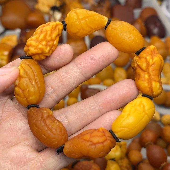 蜜蜡未镶嵌裸石天然蜜蜡手串